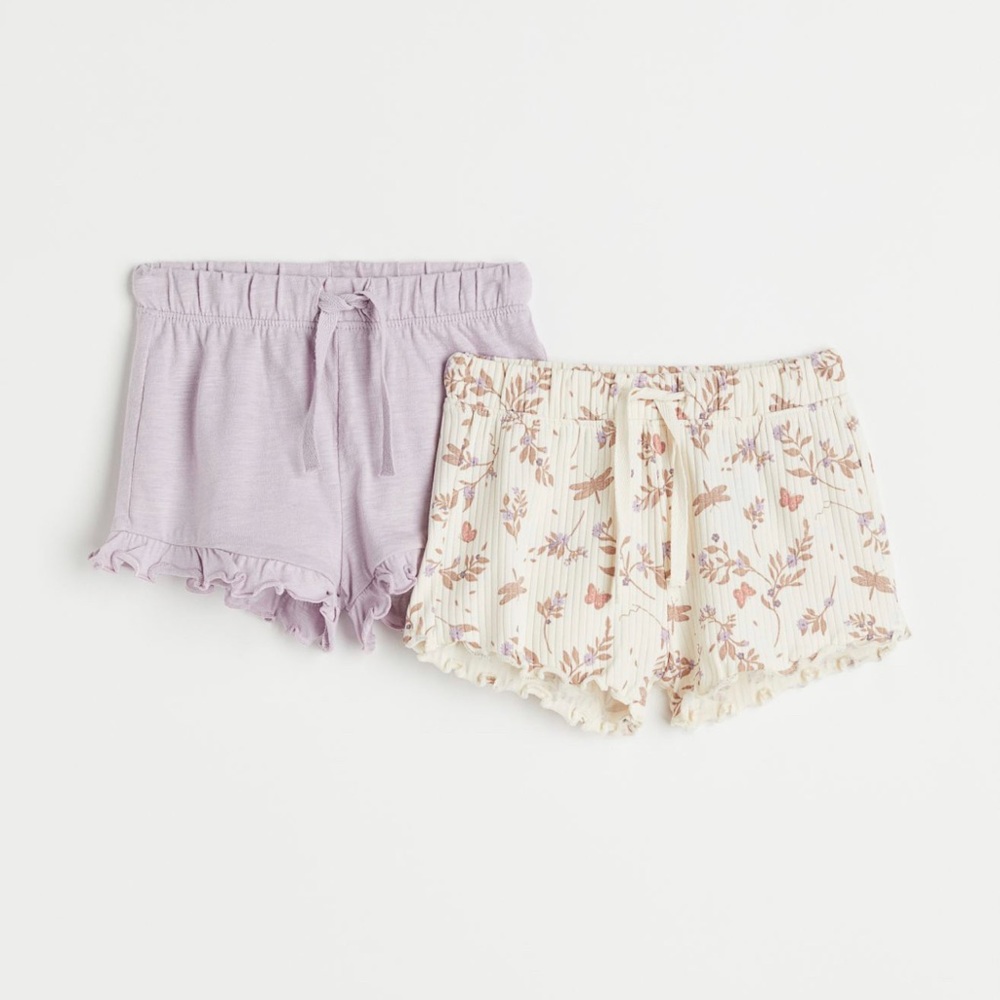 H&M baby girl shorts (2 pair)